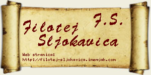 Filotej Šljokavica vizit kartica